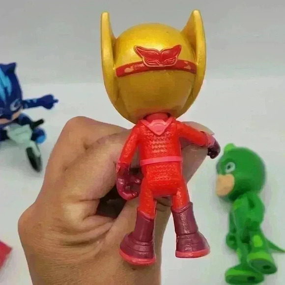 Lot of Six PJ Masks Figures Toys Cat Boys Just Play - Picture 10 of 12